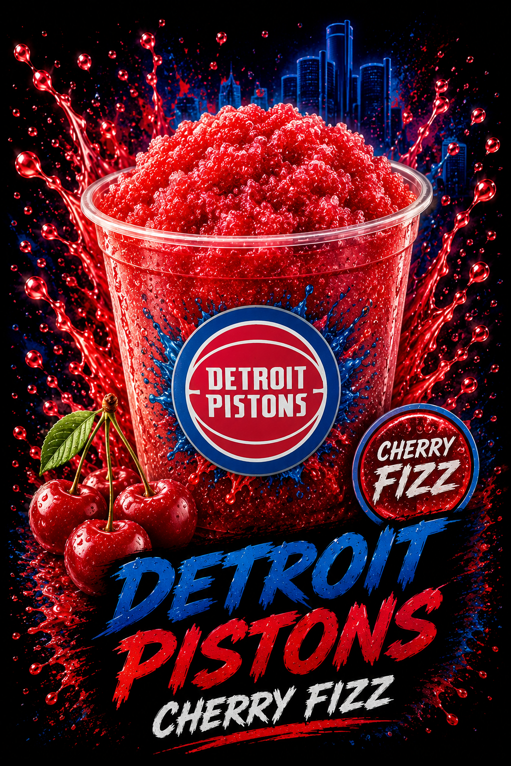Detroit Pistons Cherry Fizz
